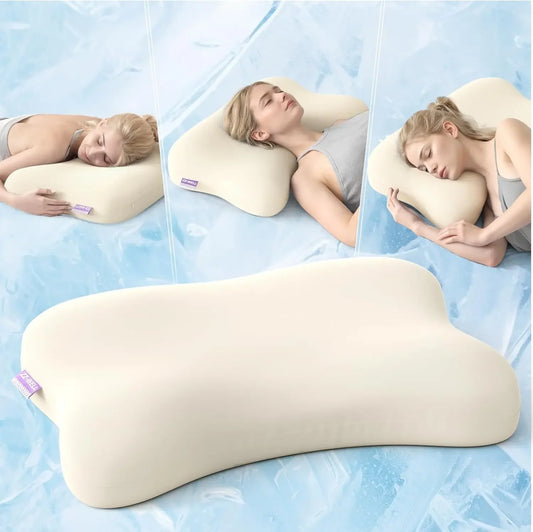 Ergonomic Memory Foam Pillow for Side Sleepers - Cooling Cover, High-Density Support for Neck and Shoulder Comfort Peaceful Pleasures Health and Wellness United States