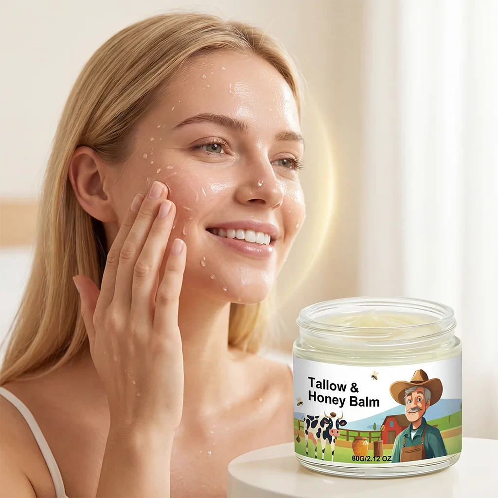 Beef Tallow & Honey Face Cream – Daily Moisturizer