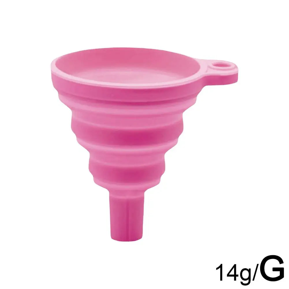 Silicone Separatory filter funnel Car Universal Liquid Funnel Washer Fluid Change Foldable Portable Auto Engine Oil Petrol Chang Peaceful Pleasures Health and Wellness G
