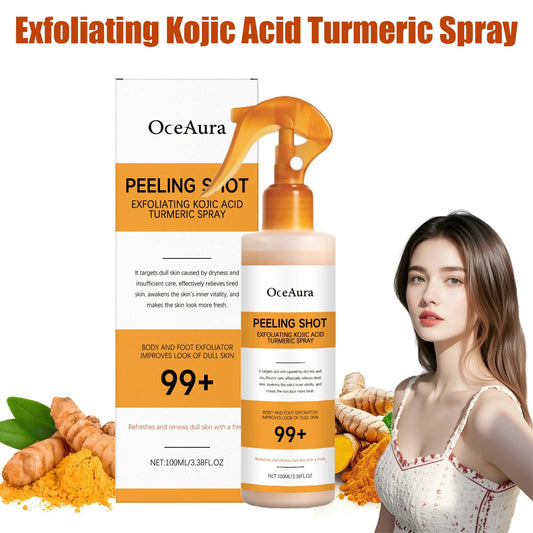 Kojic Acid Turmeric Exfoliating Body Spray – Brighten & Smooth