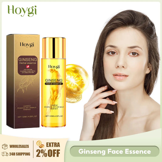 Ginseng Face Essence Fade Fine Lines Firming Smoothing Pores Hyaluronic Acid Brightening Moisturizing Niacinamide Facial Serum Peaceful Pleasures Health and Wellness