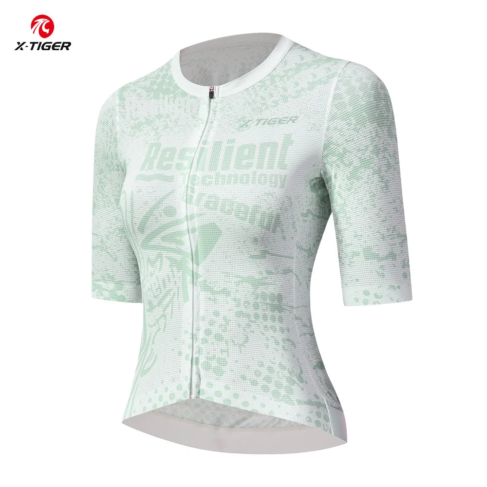 X-TIGER Women's Cycling Jersey – Short Sleeve MTB Road Bike Top