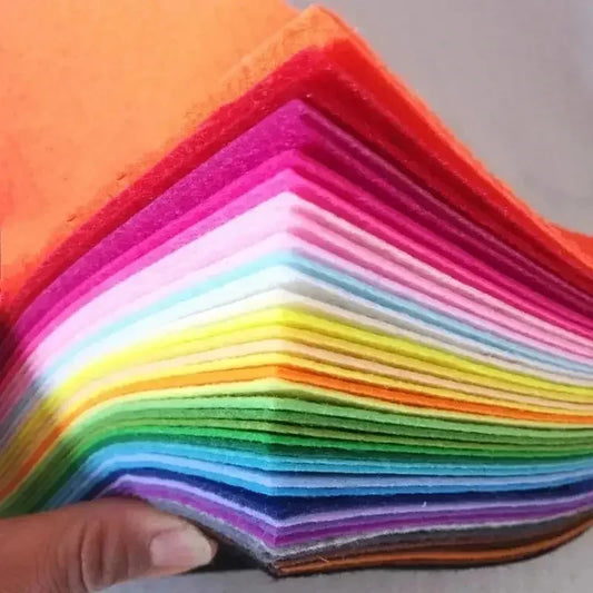 40-Pack Assorted Felt Fabric Sheets | DIY Craft Squares Felt Craft Fabric Peaceful Pleasures Health and Wellness