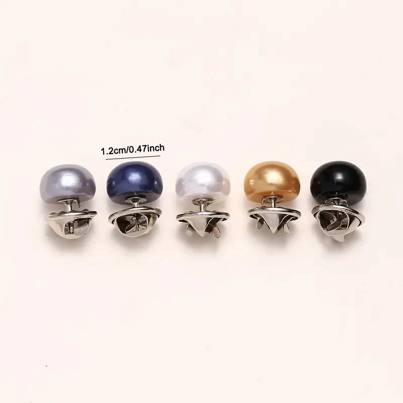 Pearl Button Pins DIY Decorative Safety Covers Shoes Hats Bags Shawls