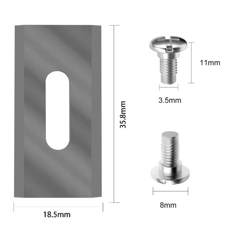 35.8*18.5*0.65mm 30pcs Trimmer Blade Lawn Mower Grass Replacement Piece for Husqvarna Automower/Garden Robotic Lawnmower Tools L Peaceful Pleasures Health and Wellness 30Pcs Sliver