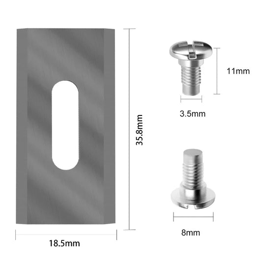 35.8*18.5*0.65mm 30pcs Trimmer Blade Lawn Mower Grass Replacement Piece for Husqvarna Automower/Garden Robotic Lawnmower Tools L Peaceful Pleasures Health and Wellness 30Pcs Sliver