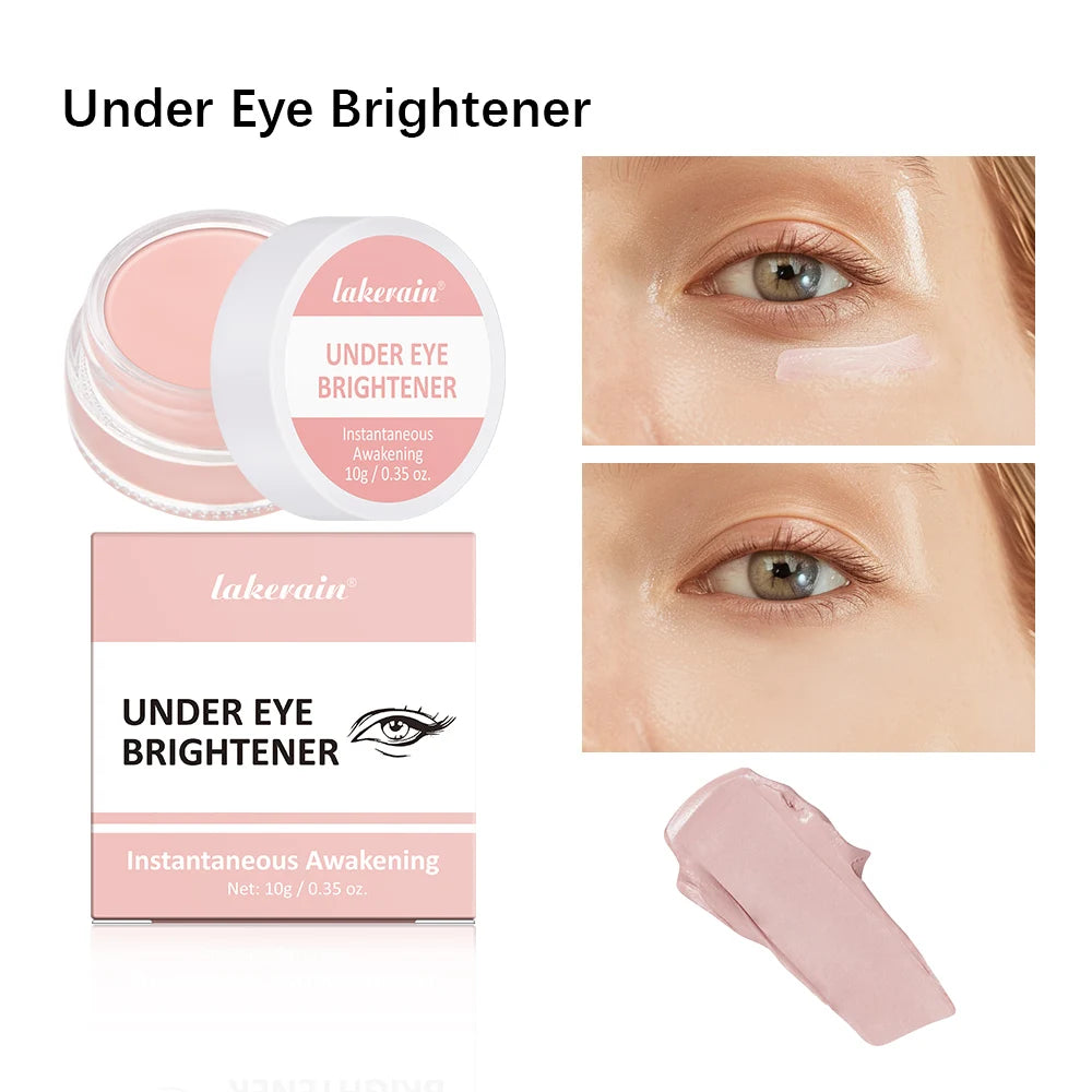 Lakerain Eye Brightening Concealer Cream Nourishing Hydrating & Concealing Coverage Formula Color Correcting Cream Care Makeup Peaceful Pleasures Health and Wellness 1pcs