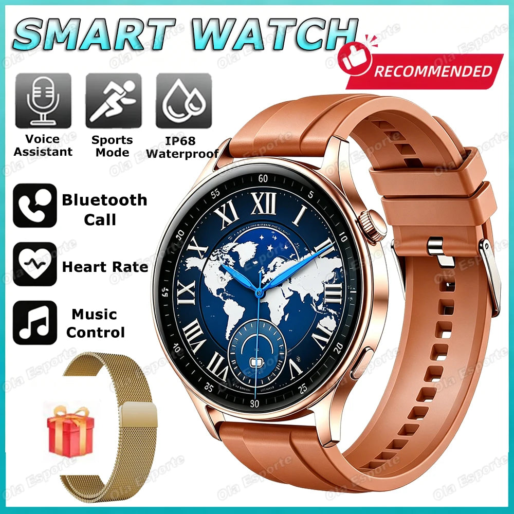 2025 New Men's Smart Watch HD Display Health Tracking Bluetooth Calling Voice Assistant 100+Sports Mode Smartwatch ‎HT30 Peaceful Pleasures Health and Wellness Go22Milan