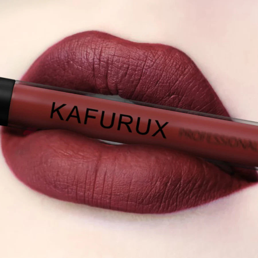 KAFURUX Matte Liquid Lipstick – Velvet, High Pigment, Waterproof