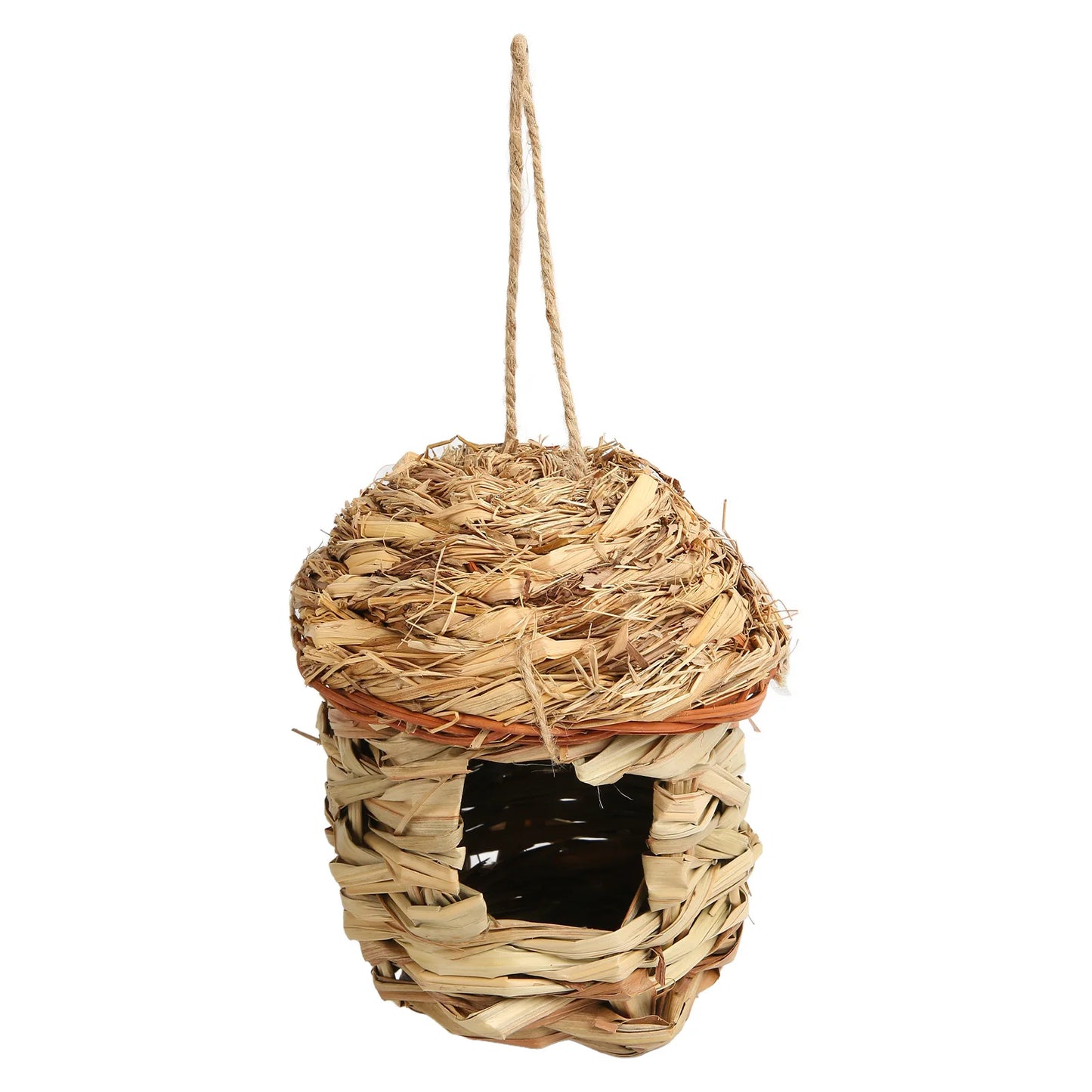 Woven Bird House Grass Bird Safe Breathable Decorative Environmental Friendly for Courtyard for Hummingbirds for Indoor Peaceful Pleasures Health and Wellness Default Title