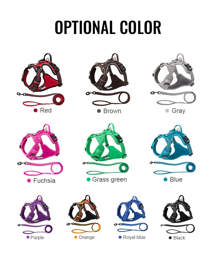 Truelove No-Pull Reflective Dog Harness Leash Collar Set Peaceful Pleasures Health and Wellness
