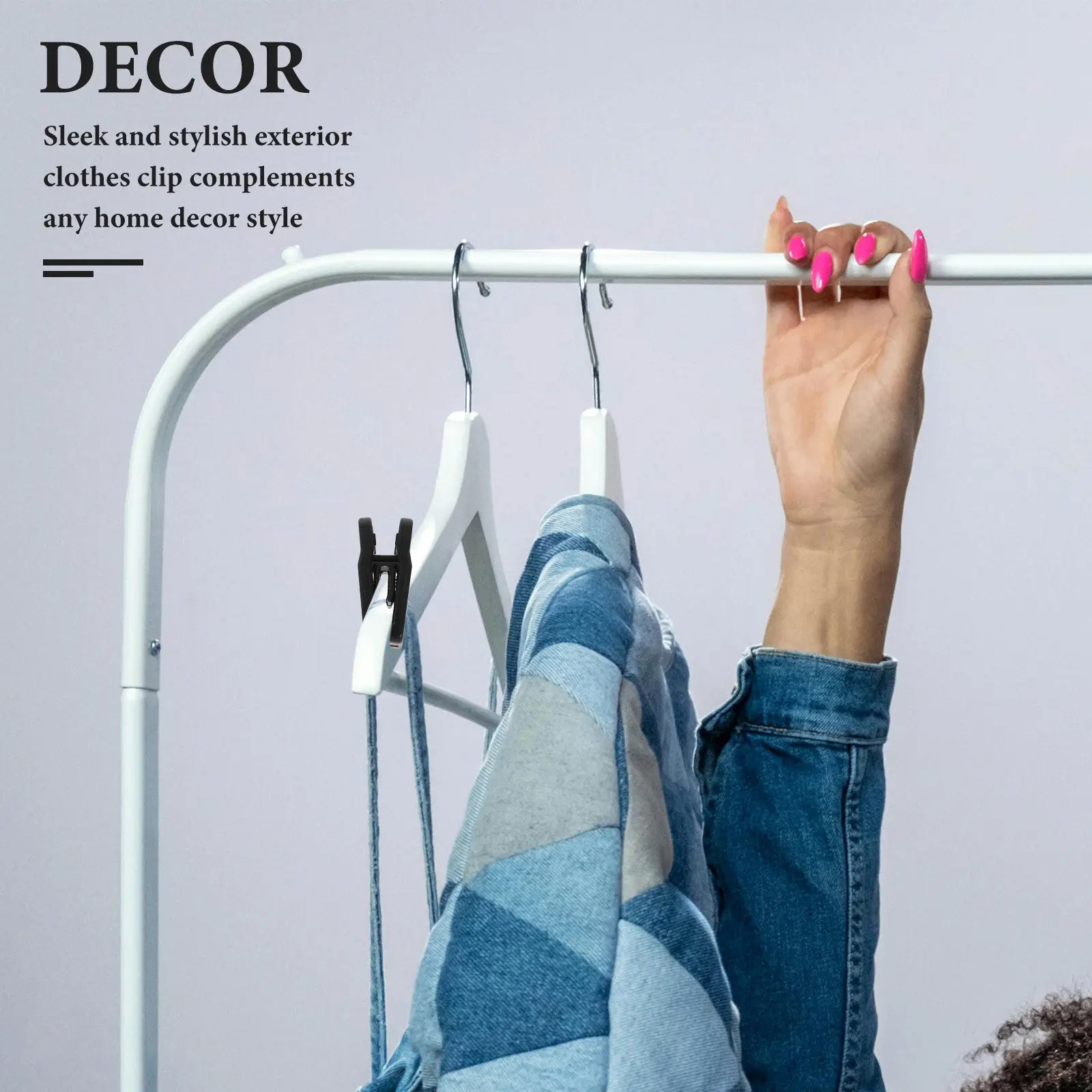 20Pcs Multi Purpose Clothes Hanger Clips Heavy Duty Windproof for Shirts Skirts Pants Shorts Blankets Sheets Laundry Hanging Peaceful Pleasures Health and Wellness