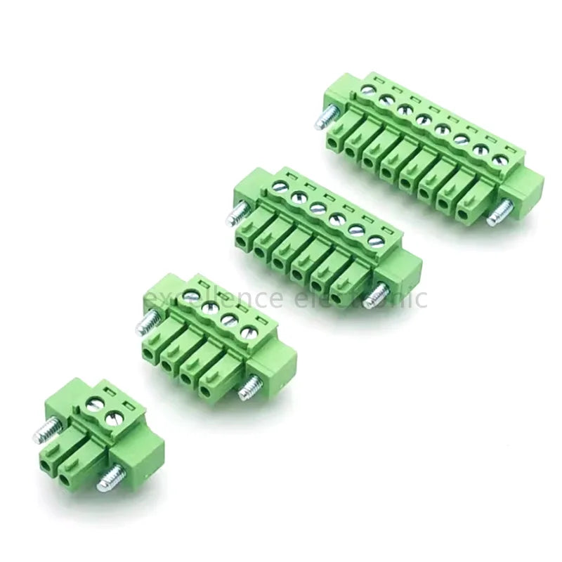 5Sets 15EDG 3.81 2/3/4/5/6/7/8-16 Pin Right Angle Screw Terminal Block Connector 3.81MM Pitch Plug + Pin Header Socket 2p 3p-8p Peaceful Pleasures Health and Wellness