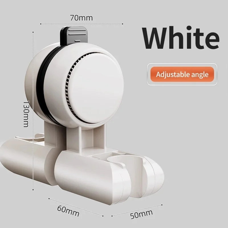 No-Drill Suction Cup Shower Head Holder – Adjustable Bracket