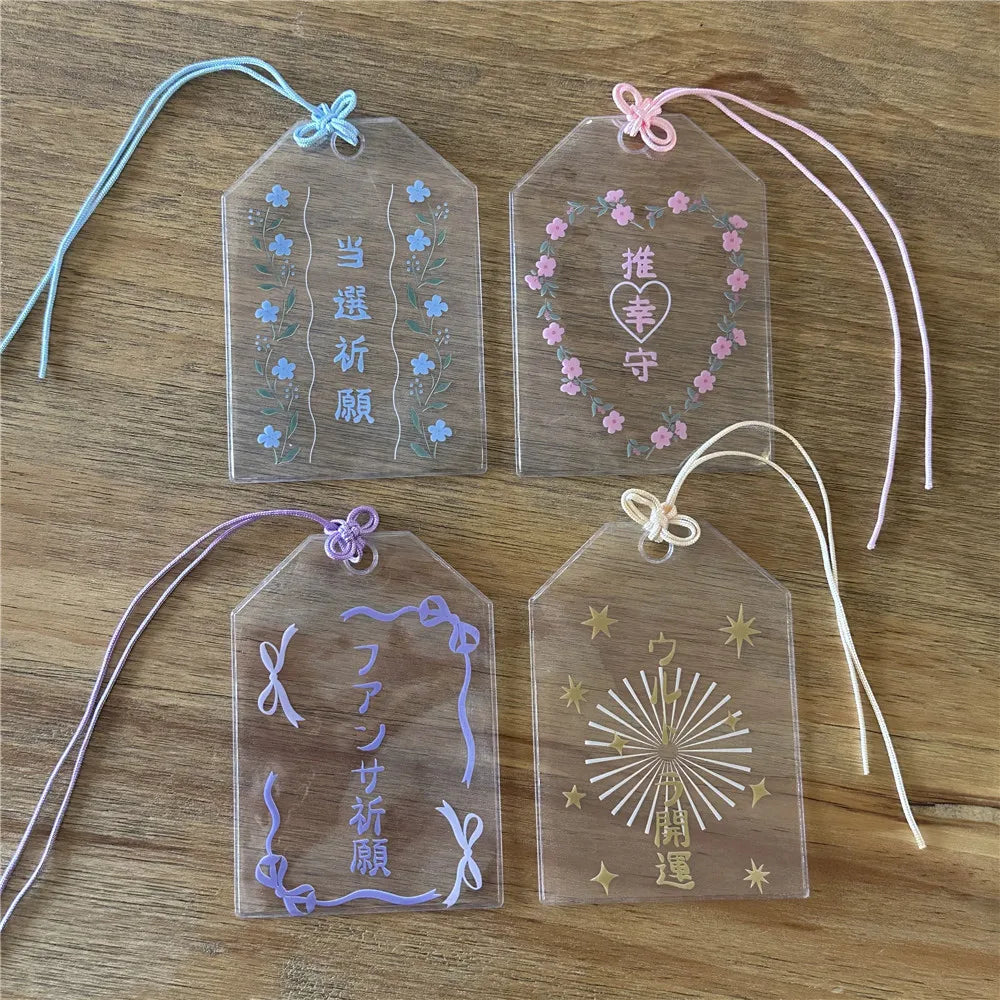 Japanese Blessing Bag Transparent Card Cover 3-inch Small Storage