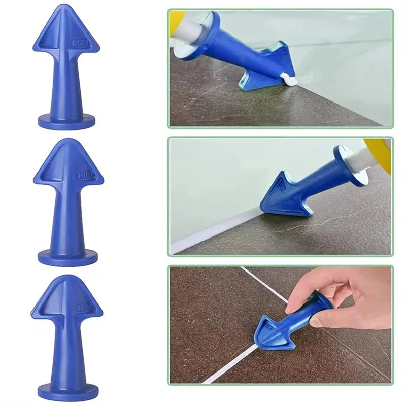 3PCS Caulking Nozzle Applicator,Silicone Caulking Tools Kit(6.5R, 10R, 13R) Reusable Finisher Adapter,Sealant Nozzle,Caulk Saver Peaceful Pleasures Health and Wellness
