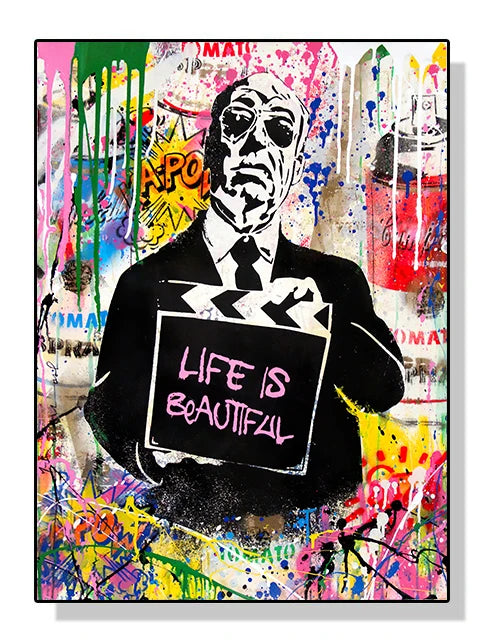 Banksy Graffiti Pop Art Canvas Wall Print | Street Art Poster