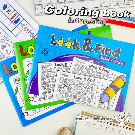 Coloring Book Look Find Student Puzzle Interesting Items Focus Peaceful Pleasures Health and Wellness