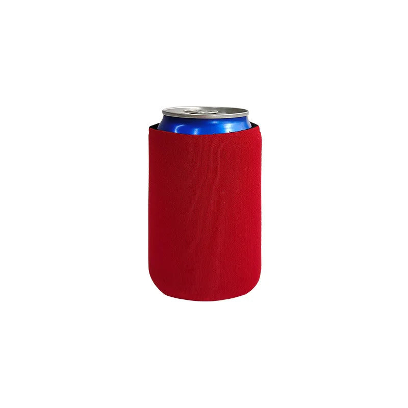 Cooler Sleeves Bulk Sublimation Insulated Foam for Beer Collapsible Plain Drink Holder Cold Soda Insulator, 12oz Regular Peaceful Pleasures Health and Wellness Red