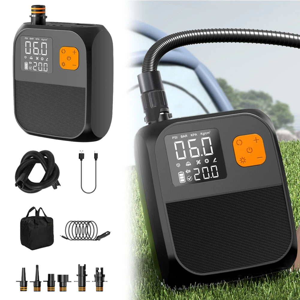 20PSI Portable Air Compressor SUP Pump for Paddle Board Kite & Tent Peaceful Pleasures Health and Wellness