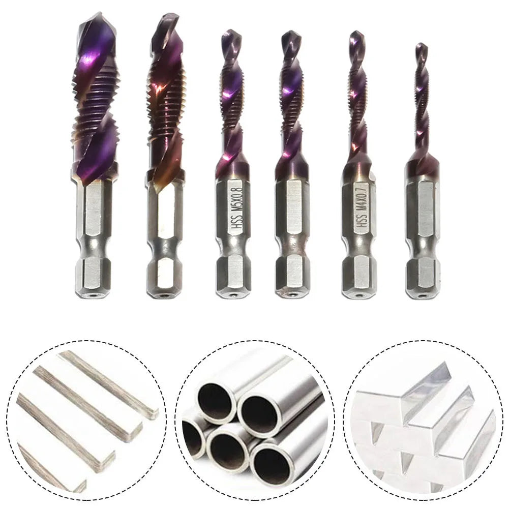 Tap Drill Bit M3-M10 Screw Bits Hss Taps Countersink Deburr Metric