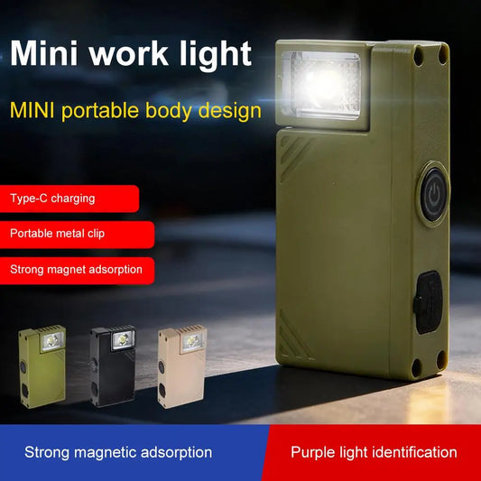 Mini Keychain Flashlight – USB-C Rechargeable, 160 Lumen Work Light Keychain Flashlight Peaceful Pleasures Health and Wellness