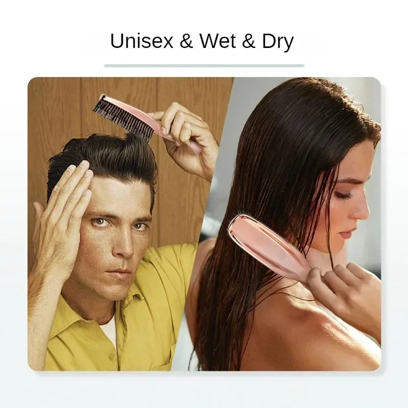 New Scalp Cleaning Electroplating Massage Comb Household Gold-plated Comb Dry And Wet Dual-use Electroplating Hairdressing Comb Peaceful Pleasures Health and Wellness