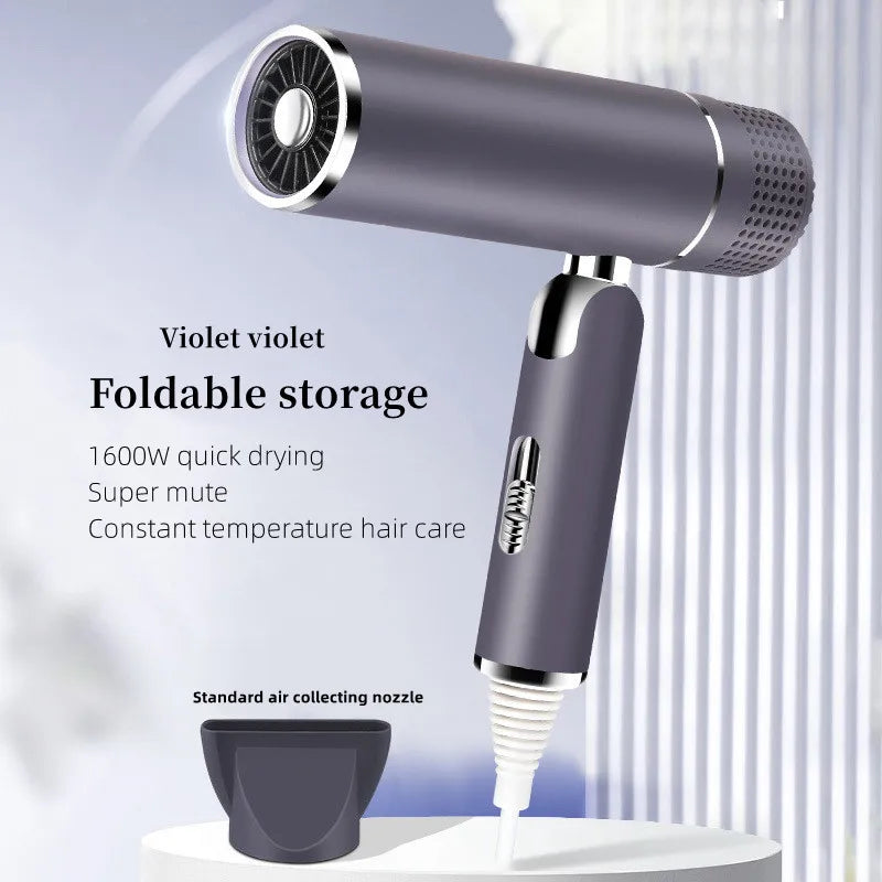 2300W Hair Salon Hair Dryer High Power Strong Wind Speed Dry Blue Light Ion Silent Home Hairdresser Special New Product Peaceful Pleasures Health and Wellness Purple - 220V AU