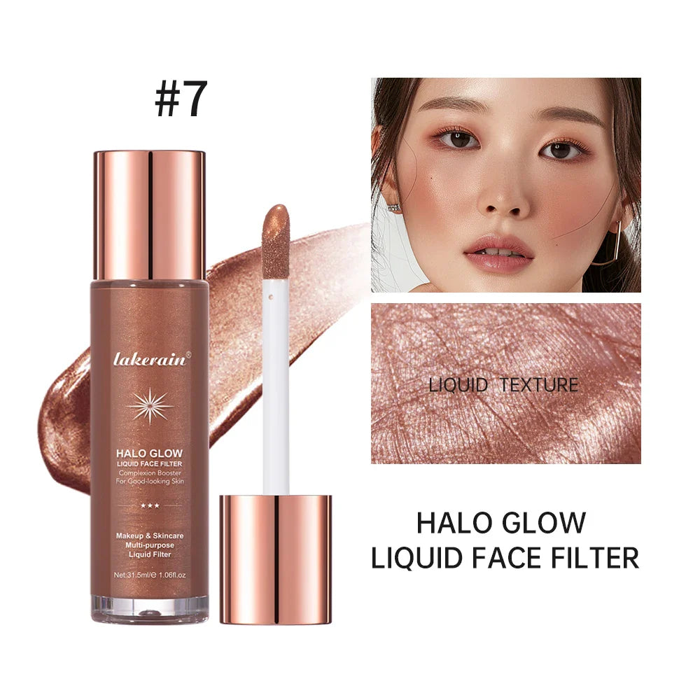 Halo Glow Liquid Highlighter – 8 Shades | Face & Body