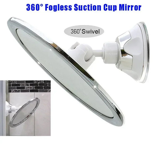 360° Suction Cup Makeup Mirror – Dual-Face Magnifying Bathroom Suction Cup Makeup Mirror Peaceful Pleasures Health and Wellness