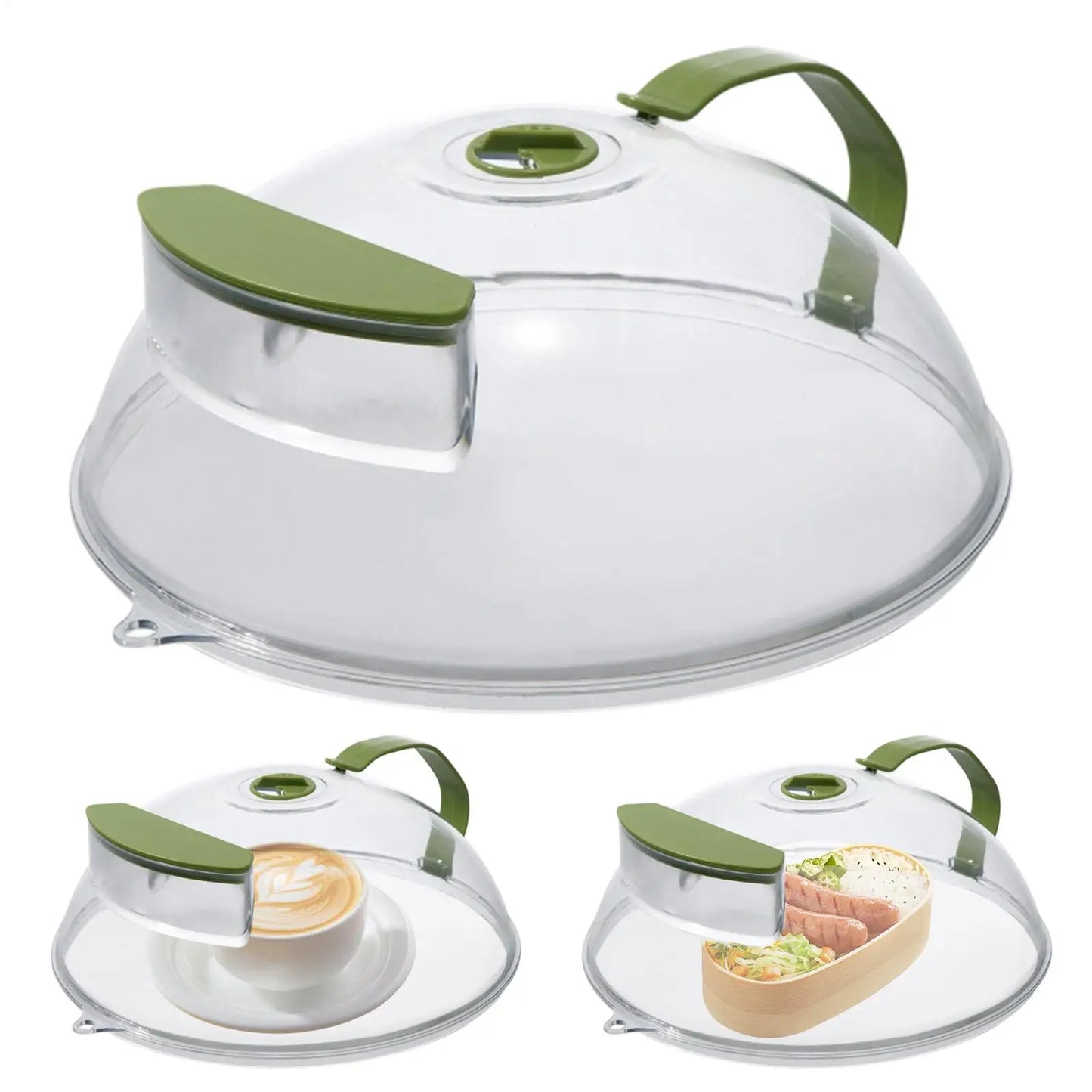 Microwave Food Cover 10.6" Splatter Guard with Steam Vent Lid