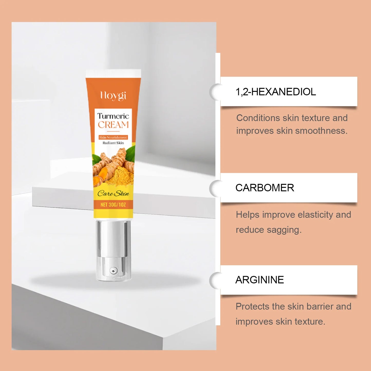 Turmeric Brightening Skincare Set – Cream & Cleanser