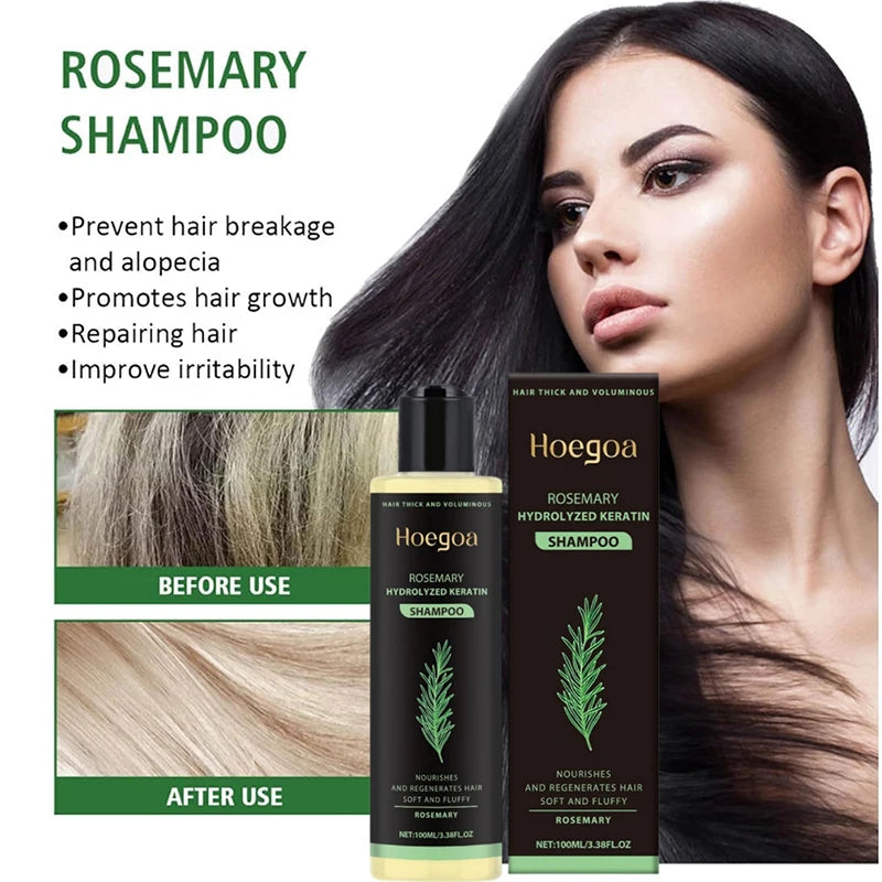 Rosemary Shampoo Herbal Extracts Daily Scalp Cleansing Oil Control Volumizing Smoothing & Nourishing Strong Hair Roots Shampoo Peaceful Pleasures Health and Wellness