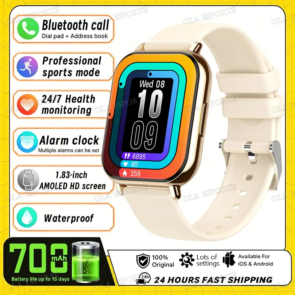 HW12 Smart Watch – Bluetooth Calling, Heart Rate & Fitness