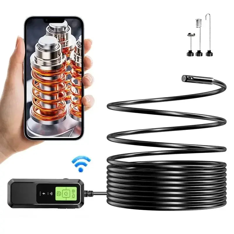Wireless Endoscope 1080P Single & Dual Lens WiFi Borescope Inspection Camera Waterproof Snake Pipe Camera For Android IOS Peaceful Pleasures Health and Wellness