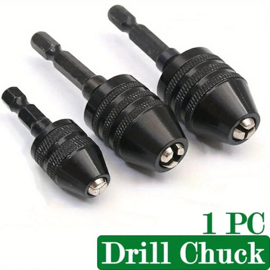 1/4" Hex Shank Keyless Drill Chuck Collet Conversion Adapter Drill Chuck Adapter Peaceful Pleasures Health and Wellness