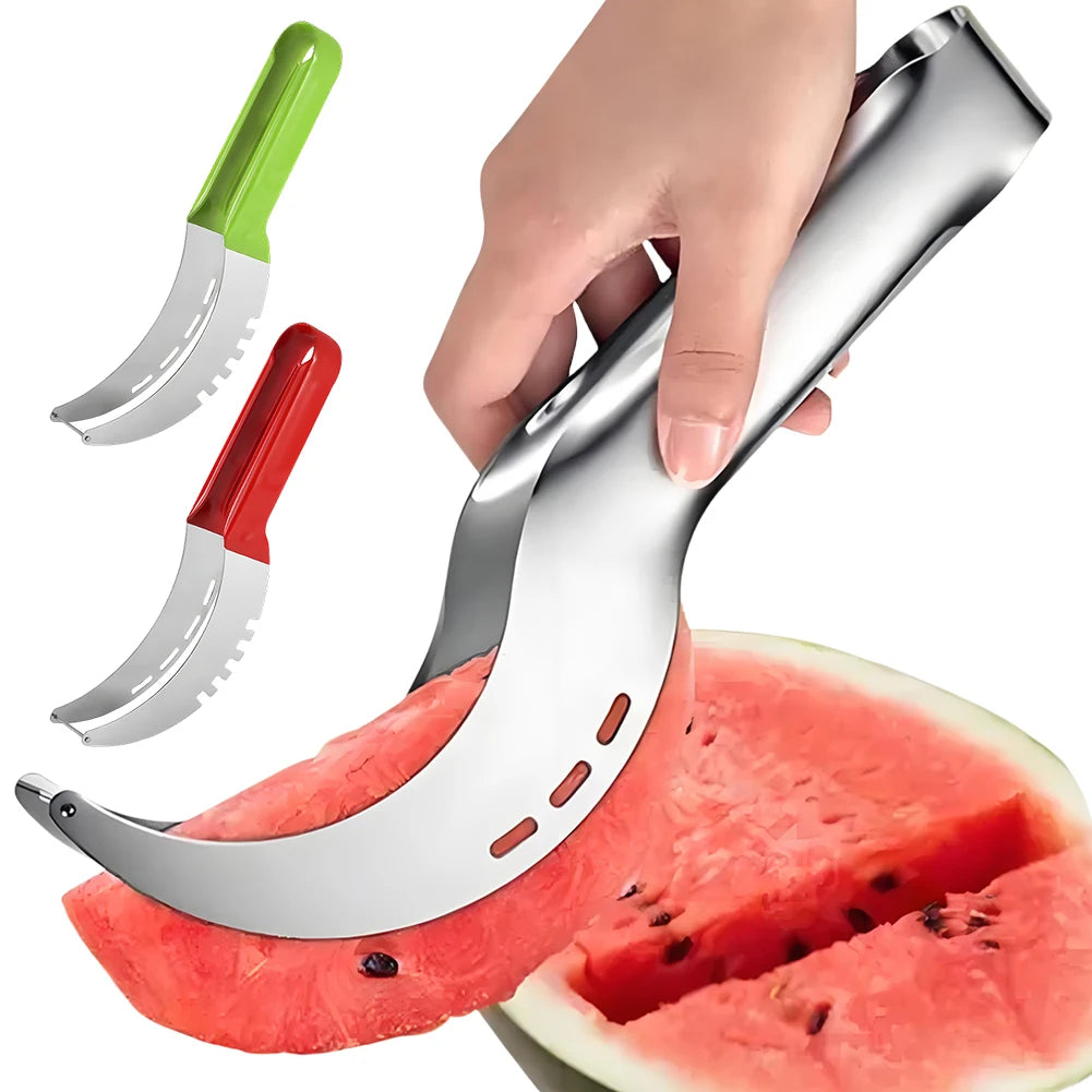 Stainless Steel Fruit Slicer – Watermelon, Melon & Pineapple Peaceful Pleasures Health and Wellness