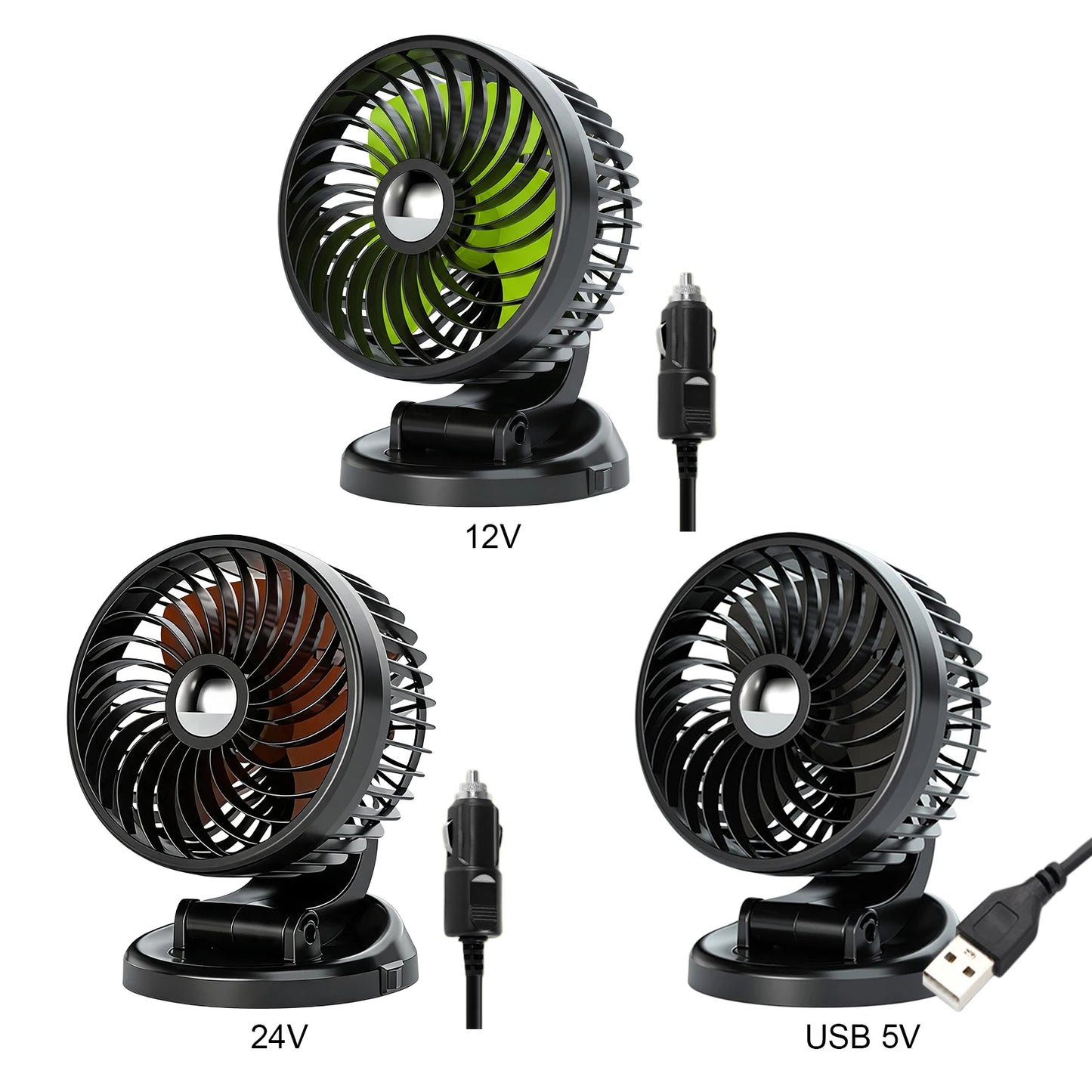 USB 5V/12V/24V Mini Portable Desktop Table Fans Multi-Angle Adjustable Cooling Fan for Home Office Travel Indoor Outdoor Peaceful Pleasures Health and Wellness