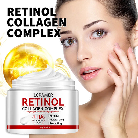 Retinol Lifting Firming Cream Collagen Smooth wrinkles Face Cream For Moisturizer Whitening Nourishing Brighten Skin Products Peaceful Pleasures Health and Wellness