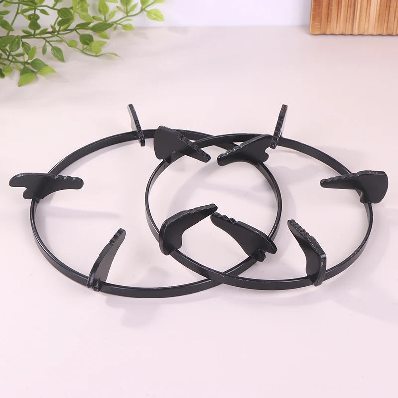 Sturdy Metal Wok Pan Support Rack, Universal Burner Stand for Gas Cooktop Cover Peaceful Pleasures Health and Wellness
