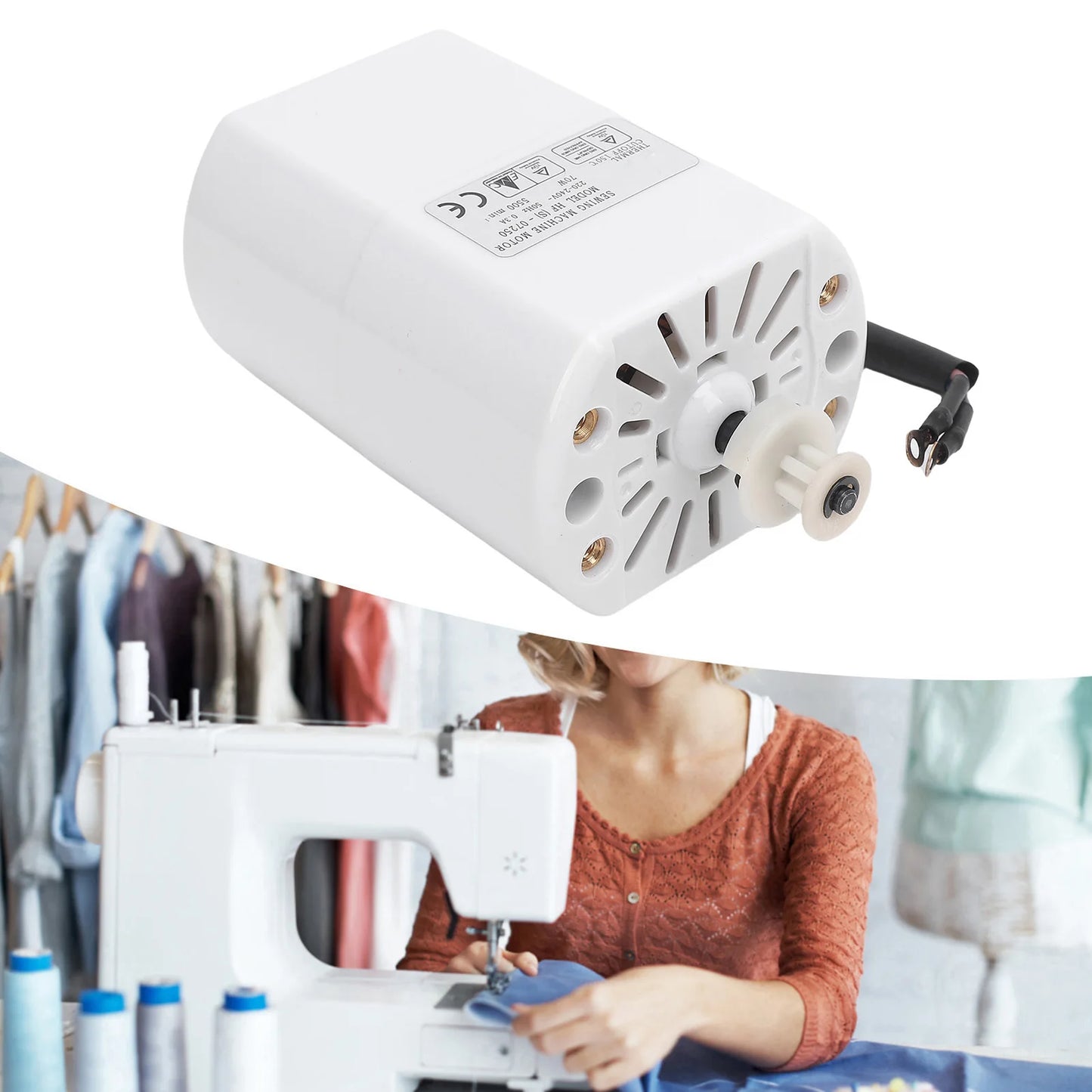 70W Sewing Motor Machine Multifunctional 5500RPM Powerful Electric