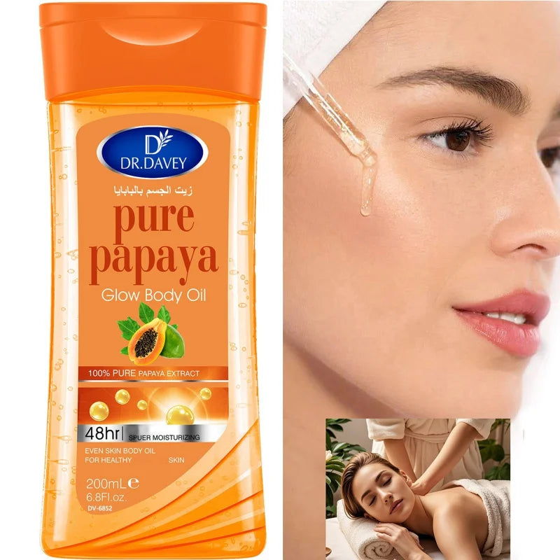 DR.DAVEY Papaya Skin Care Gift Set – Lotion, Soap & Body Oil