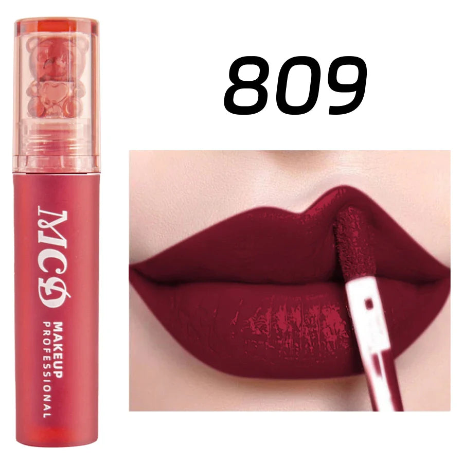 MCD 12-Color Lip Gloss Set – Matte Velvet Liquid Lipstick