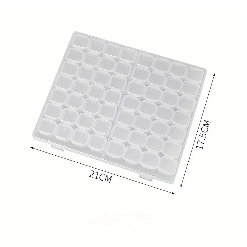 56-Slot Diamond Painting Storage Box | Craft Organizer Case
