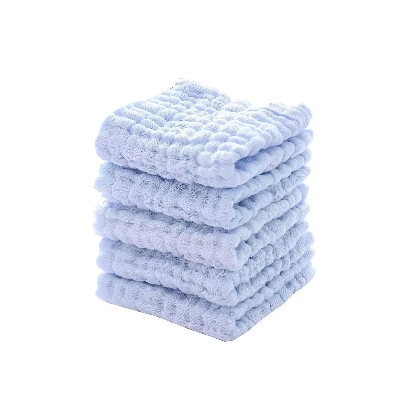 Baby Muslin Washcloths – Soft 6-Layer Cotton Newborn Face Towels