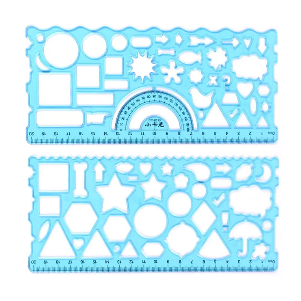 School Accessories Measuring Tool Drawing Ruler Mathematical Geometry Wavy Line Ruler Drafting Supplies Template Rulers Peaceful Pleasures Health and Wellness