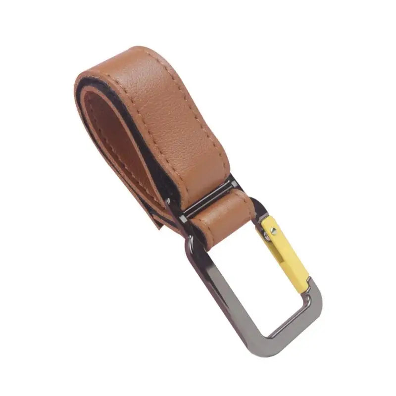 Stroller Hook Zinc Alloy Clasp & Adjustable PU Strap | Bag Hanger