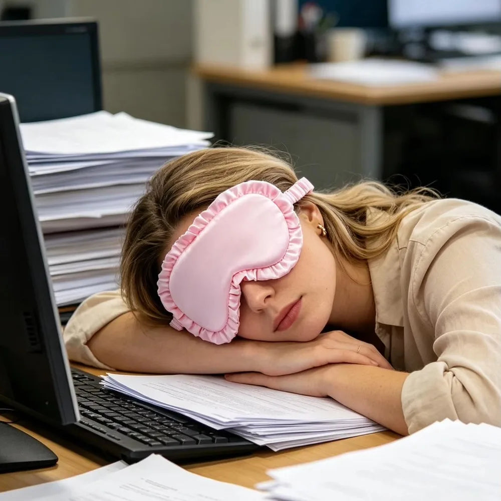 Silk Sleep Mask – 100% Blackout, Zero Eye Pressure, Soft