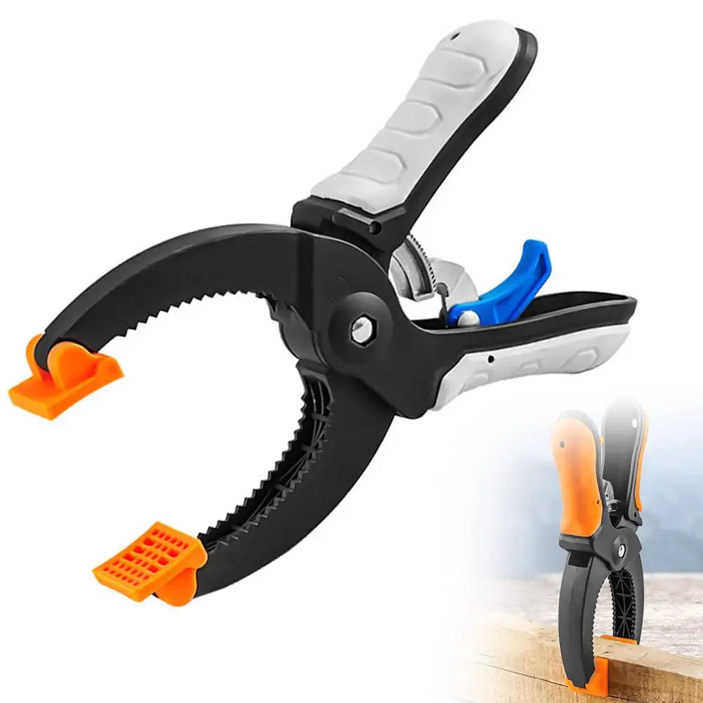 Heavy-Duty Plastic Spring Clips Woodwork Clamp Quick Securing Ratchet Pliers for Crafts, Woodworking Hand Fixing Tools 6/8 Inch Peaceful Pleasures Health and Wellness B