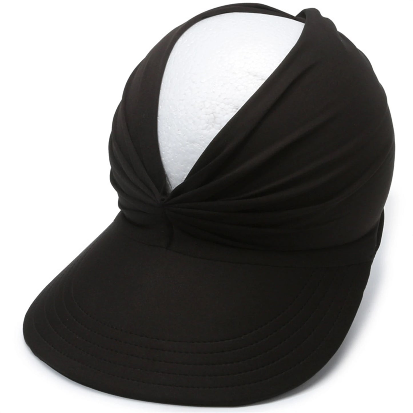 Wide Brimmed Sun Hat, Summer Sun Protection Empty Top Hat,Upf 50+ Uv Protection Beach Cap,For Morning Jogging And Outdoor Sports Peaceful Pleasures Health and Wellness Black As Shown
